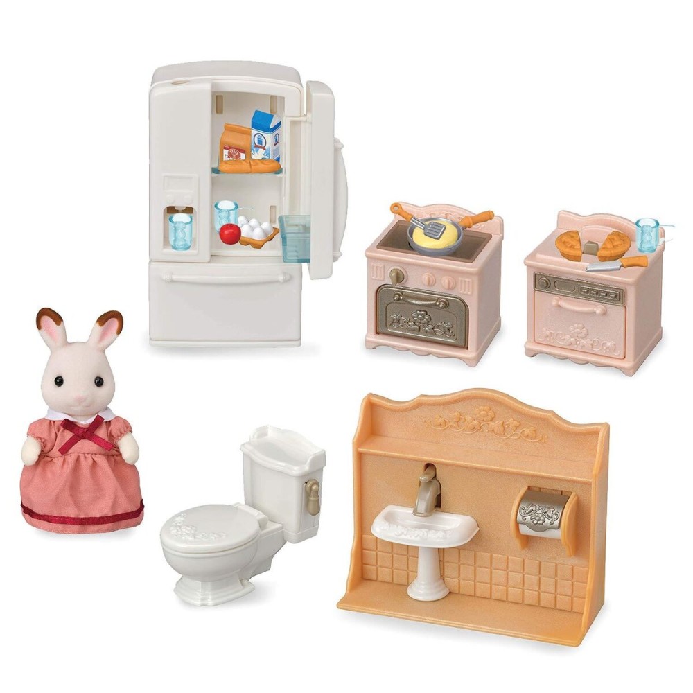 Calico Critters Playful Starter Furniture Set - Toy Dollhouse Furniture and Accessories Set with Collectible Figure Included Calico Critters Playful Starter Furniture Set - Toy Dollhouse Furniture and Accessories Set with Collectible Figure Included