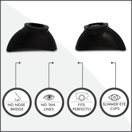 Super Sunnies Slim Flex UV Eye Protection, FDA Compliant Individual Tanning Goggles Eyeshields (Black) Super Sunnies Slim Flex UV Eye Protection, FDA Compliant Individual Tanning Goggles Eyeshields (Black)