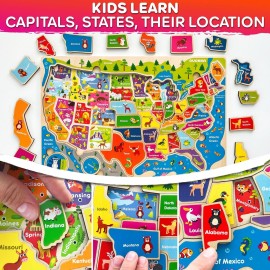 Quokka Puzzles for Kids Ages 4-6 - 3 Set Toddler Kids Puzzles Ages 3-5 - Learning United States Games for Childrens 6-8 - Educational Toys for 3 Year Old Boys and Girls - Award Winning Quokka Puzzles for Kids Ages 4-6 - 3 Set Toddler Kids Puzzles Ages 3-5 - Learning United States Games for Childrens 6-8 - Educational Toys for 3 Year Old Boys and Girls - Award Winning