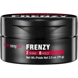 SexyHair Style Frenzy Matte Texturizing Paste, 2.5 Oz | Fullness, Texture and Definition | Helps Create Bulk | Semi-Matte