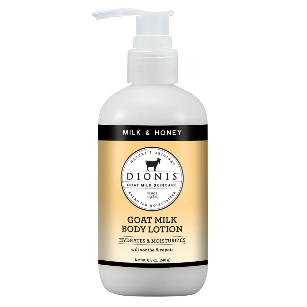 Dionis Goat Milk Hydrating Skincare Cream, Rich & Creamy Daily Moisturizing Milk & Honey Scented Body Lotion For Dry Skin, Made in the USA, Cruelty-Free & Paraben-Free, 8.5 oz Bottle Dionis Goat Milk Hydrating Skincare Cream, Rich & Creamy Daily Moisturizing Milk & Honey Scented Body Lotion For Dry Skin, Made in the USA, Cruelty-Free & Paraben-Free, 8.5 oz Bottle