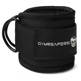 Gymreapers Ankle Straps (Pair) For Cable Machine Kickbacks, Glute Workouts, Lower Body Exercises - Adjustable Leg Straps with Neoprene Padding (Black, Pair) Gymreapers Ankle Straps (Pair) For Cable Machine Kickbacks, Glute Workouts, Lower Body Exercises - Adjustable Leg Straps with Neoprene Padding (Black, Pair)