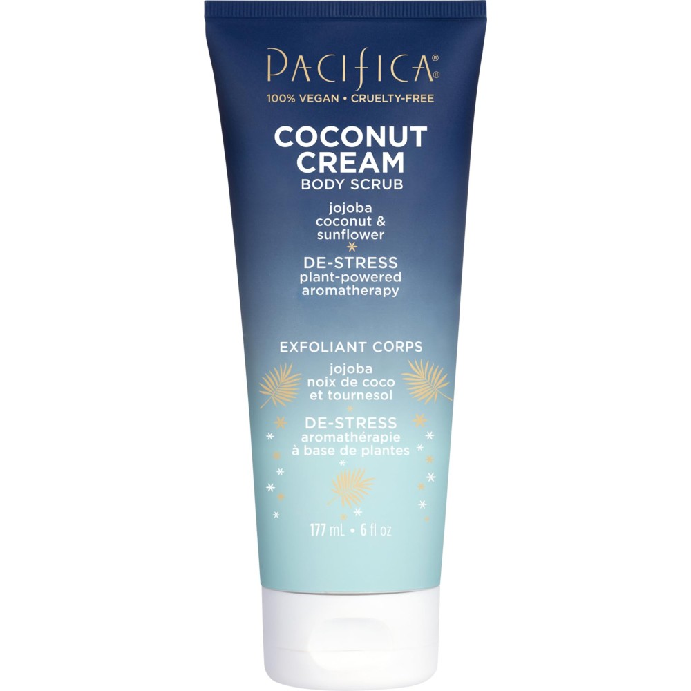 Pacifica Coconut Cream Body Scrub, Gently Exfoliates & Polishes Dead Skin, For All Skin Types, Ven & Cruelty-Free, 6 Fl Oz Pacifica Coconut Cream Body Scrub, Gently Exfoliates & Polishes Dead Skin, For All Skin Types, Ven & Cruelty-Free, 6 Fl Oz