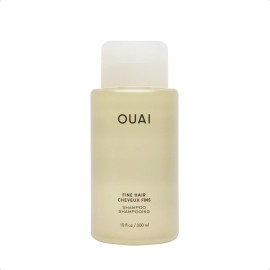 OUAI Fine Shampoo - Volumizing Shampoo with Strengthening Keratin, Biotin & Chia Seed Oil for Fine Hair - Delivers Clean, Weightless Body - Paraben, Phthalate & Sulfate Free Hair Care (10 Fl Oz)