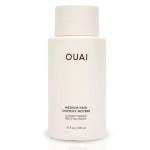 OUAI Medium Conditioner - Hydrating Hair Conditioner with Coconut Oil, Babassu Oil, and Keratin - Strengthens, Repairs and Adds Shine - Paraben and Phthalate Free Hair Care Products (10 Oz)