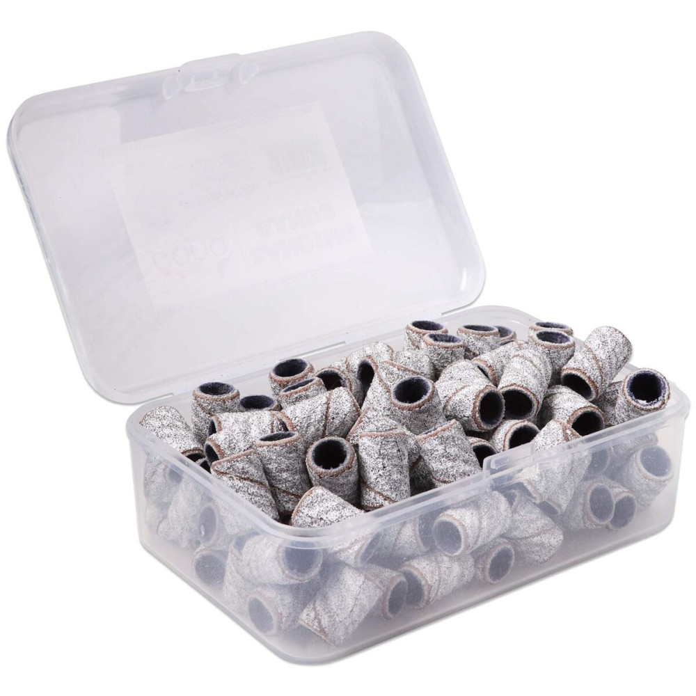 PANA 100 Pieces Nail Sanding Bands Professional Nail Manicure Great Fit for Nail Drill Bits for Acrylic Nails (80 Grit, Zebra) PANA 100 Pieces Nail Sanding Bands Professional Nail Manicure Great Fit for Nail Drill Bits for Acrylic Nails (80 Grit, Zebra)