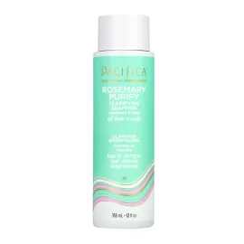 Pacifica Clarifying Shampoo - Rosemary Purify Invigorating Shampoo w/Soothing Mint for Detoxing Hair & Scalp Build-Up, Sulfate & Silicone Free - Vegan & Cruelty-Free Dermatologist Tested