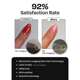 ohora Semi Cured Gel Nail Strips (N Addict) - Works with Any Lamps, Salon-Quality, Long Lasting, Easy to Apply & Remove - Includes 2 Prep Pads, Nail File & Wooden Stick ohora Semi Cured Gel Nail Strips (N Addict) - Works with Any Lamps, Salon-Quality, Long Lasting, Easy to Apply & Remove - Includes 2 Prep Pads, Nail File & Wooden Stick