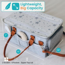 HOME FOR EACH Baby Diaper Caddy With Lid, Diaper Caddy Organizer for New Mom Gifts, Newborn Essentials Must Haves, Registry for Baby, Baby Registry Search, Baby Gift Basket Baby Must Haves Travel Bag HOME FOR EACH Baby Diaper Caddy With Lid, Diaper Caddy Organizer for New Mom Gifts, Newborn Essentials Must Haves, Registry for Baby, Baby Registry Search, Baby Gift Basket Baby Must Haves Travel Bag