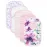 Burt\'s Bees Baby Bibs, 5-Pack Lap-Shoulder Drool Cloths, 100% Organic Cotton with Absorbent Terry Towel Backing (Watercolor Daylily)