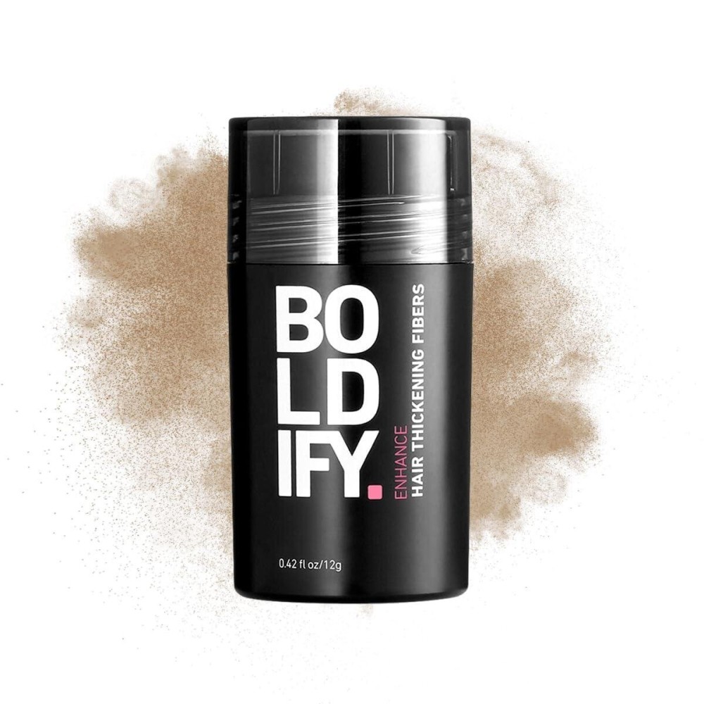 BOLDIFY Hair Fibers (12g) - Fill In Thinning and Fine Hair for an Instantly Fuller, Thicker Look - 14 Shades for Women & Men - Medium Blonde BOLDIFY Hair Fibers (12g) - Fill In Thinning and Fine Hair for an Instantly Fuller, Thicker Look - 14 Shades for Women & Men - Medium Blonde
