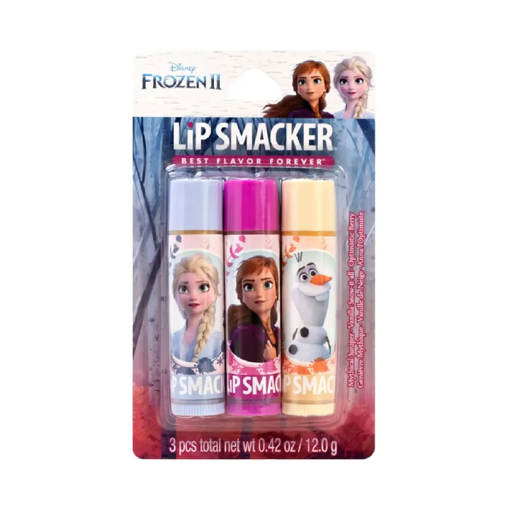 Lip Smackers Disney Frozen 2 Flavored Lip Balm - Moisturizing, Soothing Trio Mythical Juniper, Vanilla Snow-it-all, & Optimistic Berry Lip Smackers Disney Frozen 2 Flavored Lip Balm - Moisturizing, Soothing Trio Mythical Juniper, Vanilla Snow-it-all, & Optimistic Berry