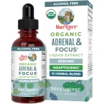 MaryRuth - USDA Organic Brain Nootropic Focus Supplement for Adults with Ginkgo Biloba & Astragalus | Focus & Adrenal Support | Brain and Memory Drops | Vegan | Non-GMO | Gluten Free | 30 Servings