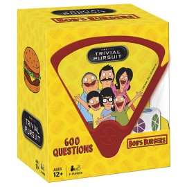 USAOPOLY Trivial Pursuit Bob\'s Burgers (Quickplay Edition) | Trivia Game Questions from Bob\'s Burgers | 600 Questions & Die in Travel Sized Container | Officially Licensed Bob\'s Burgers Game