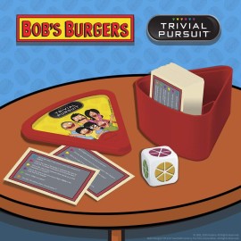 USAOPOLY Trivial Pursuit Bob\'s Burgers (Quickplay Edition) | Trivia Game Questions from Bob\'s Burgers | 600 Questions & Die in Travel Sized Container | Officially Licensed Bob\'s Burgers Game