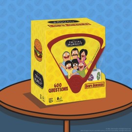 USAOPOLY Trivial Pursuit Bob\'s Burgers (Quickplay Edition) | Trivia Game Questions from Bob\'s Burgers | 600 Questions & Die in Travel Sized Container | Officially Licensed Bob\'s Burgers Game