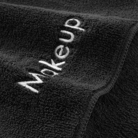 Arkwright Makeup Towels - Pack of 6 - Ultra Soft & Gentle Microfiber Coral Fleece Washcloth Face Make Up Remover, Reusuable Eraser Cloth Essentials for Hosts & Artists, 13 x 13 in, Black Arkwright Makeup Towels - Pack of 6 - Ultra Soft & Gentle Microfiber Coral Fleece Washcloth Face Make Up Remover, Reusuable Eraser Cloth Essentials for Hosts & Artists, 13 x 13 in, Black