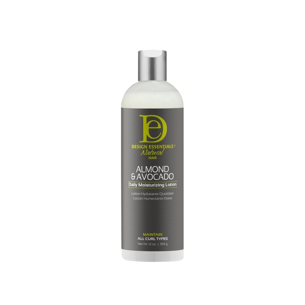 Design Essentials Almond & Avocado Daily Hair Moisturizing Lotion with Jojoba & Olive Oil, 12 Ounce