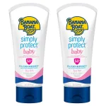 Banana Boat 100% Mineral Baby Sunscreen Lotion SPF 50 Twin Pack | SPF 50 Sunscreen for Babies, Baby Sunblock Lotion, Oxybenzone-Free, 6oz each