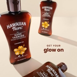 Hawaiian Tropic Dark Tanning Oil, 8oz | Moisturizing Body Oil with Cocoa Butter, Tan Enhancer, 8oz each Twin Pack Hawaiian Tropic Dark Tanning Oil, 8oz | Moisturizing Body Oil with Cocoa Butter, Tan Enhancer, 8oz each Twin Pack