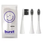 BURST Genuine Replacement Heads for Original Sonic Electric Toothbrush (White/3 Pack) | Ultra Soft Bristles for a Deep Clean | Stain & Plaque Removal