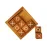 BSIRI Tic Tac Toe for Kids and Adults Coffee Table Living Room Decor and Desk Decor Family Games Night Classic Board Games Wood Rustic for Families Size 4 Inch