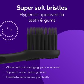 BURST Genuine Replacement Heads for Original Sonic Electric Toothbrush (Black/3 Pack) | Ultra Soft Bristles for a Deep Clean | Stain & Plaque Removal BURST Genuine Replacement Heads for Original Sonic Electric Toothbrush (Black/3 Pack) | Ultra Soft Bristles for a Deep Clean | Stain & Plaque Removal