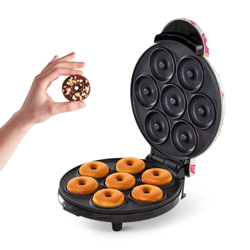 Dash Mini Donut Maker Machine for Kid-Friendly Breakfast, Snacks, Desserts & More with Non-stick Surface, Makes 7 Doughnuts, Donut Print Dash Mini Donut Maker Machine for Kid-Friendly Breakfast, Snacks, Desserts & More with Non-stick Surface, Makes 7 Doughnuts, Donut Print