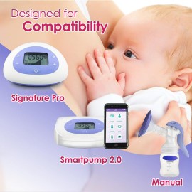 Nenesupply 4 pc Duckbill Valves Compatible with Lansinoh Pumps Parts and Breast Pumps Replacement to Lansinoh Valves. Use with Signature Pro Smartpump Manual Pump