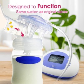 Nenesupply 4 pc Duckbill Valves Compatible with Lansinoh Pumps Parts and Breast Pumps Replacement to Lansinoh Valves. Use with Signature Pro Smartpump Manual Pump