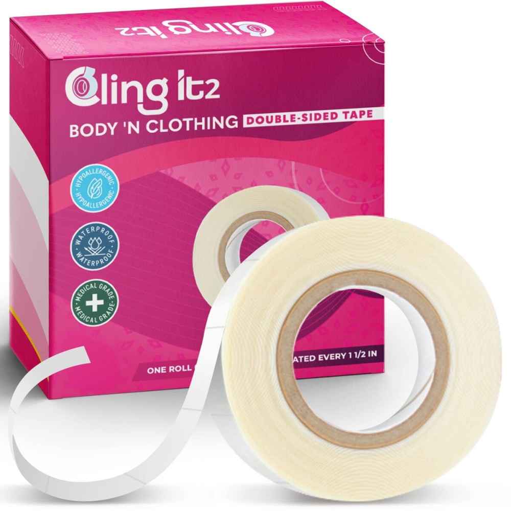 Double Sided Tape for Clothes, Extra Strength All Day Adhesive Clothing Tape, Versatile Fashion Tape for Fabric, Dress, Cloth, Hemming, No Residue, Gentle on Skin & Body, Transparent Tape. Double Sided Tape for Clothes, Extra Strength All Day Adhesive Clothing Tape, Versatile Fashion Tape for Fabric, Dress, Cloth, Hemming, No Residue, Gentle on Skin & Body, Transparent Tape.