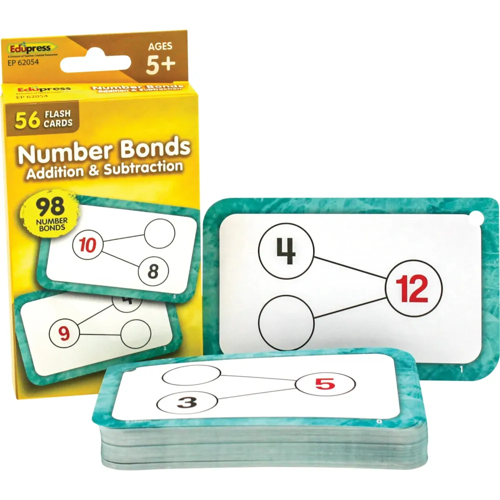 Teacher Created Resources Number Bonds Flash Cards - Addition and Subtraction (EP62054) Teacher Created Resources Number Bonds Flash Cards - Addition and Subtraction (EP62054)