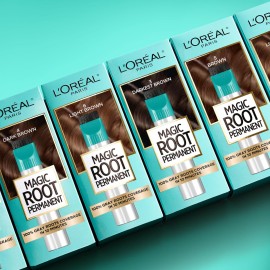 L\'Oreal Paris Magic Root Rescue 10 Minute Root Hair Coloring Kit, Permanent Hair Color with Quick Precision Applicator, 100 percent Gray Coverage, 4 Dark Brown, 2 count L\'Oreal Paris Magic Root Rescue 10 Minute Root Hair Coloring Kit, Permanent Hair Color with Quick Precision Applicator, 100 percent Gray Coverage, 4 Dark Brown, 2 count