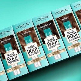 L\'Oreal Paris Magic Root Rescue 10 Minute Root Hair Coloring Kit, Permanent Hair Color with Quick Precision Applicator, 100 percent Gray Coverage, 4 Dark Brown, 2 count L\'Oreal Paris Magic Root Rescue 10 Minute Root Hair Coloring Kit, Permanent Hair Color with Quick Precision Applicator, 100 percent Gray Coverage, 4 Dark Brown, 2 count
