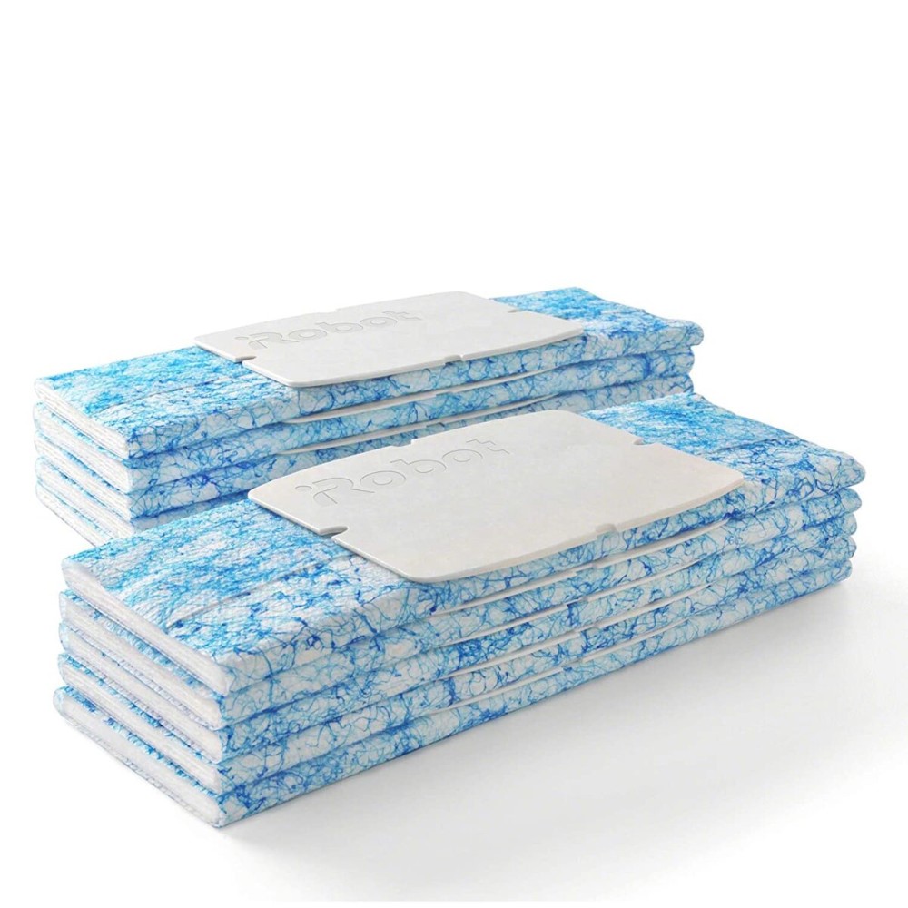 iRobot Braava Authentic Replacement Parts - Braava Jet 200 Series Wet Mopping Pads for Hardwood,Floors,Tile,Stone 10 Count (Pack of 1),Blue,White iRobot Braava Authentic Replacement Parts - Braava Jet 200 Series Wet Mopping Pads for Hardwood,Floors,Tile,Stone 10 Count (Pack of 1),Blue,White