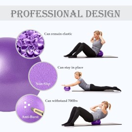 Small Pilates Ball, Therapy Mini Workout Core 9 Inch Exercise Bender Pilates, Yoga, Workout, Bender, Training and Physical Therapy, Improves Balance Small Pilates Ball, Therapy Mini Workout Core 9 Inch Exercise Bender Pilates, Yoga, Workout, Bender, Training and Physical Therapy, Improves Balance