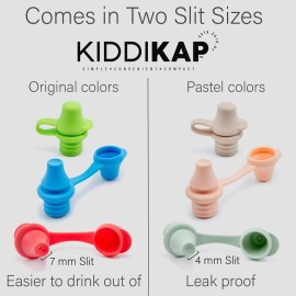 Original Bottle Topper for Toddlers - KiddiKap Spill Proof Silicone Sippy Lid - Fits Most Bottles - Travel Friendly - No Spill Cup Pack of 3 - Baby & Toddler Essentials Original Bottle Topper for Toddlers - KiddiKap Spill Proof Silicone Sippy Lid - Fits Most Bottles - Travel Friendly - No Spill Cup Pack of 3 - Baby & Toddler Essentials