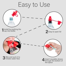 Original Bottle Topper for Toddlers - KiddiKap Spill Proof Silicone Sippy Lid - Fits Most Bottles - Travel Friendly - No Spill Cup Pack of 3 - Baby & Toddler Essentials Original Bottle Topper for Toddlers - KiddiKap Spill Proof Silicone Sippy Lid - Fits Most Bottles - Travel Friendly - No Spill Cup Pack of 3 - Baby & Toddler Essentials