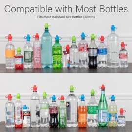 Original Bottle Topper for Toddlers - KiddiKap Spill Proof Silicone Sippy Lid - Fits Most Bottles - Travel Friendly - No Spill Cup Pack of 3 - Baby & Toddler Essentials Original Bottle Topper for Toddlers - KiddiKap Spill Proof Silicone Sippy Lid - Fits Most Bottles - Travel Friendly - No Spill Cup Pack of 3 - Baby & Toddler Essentials