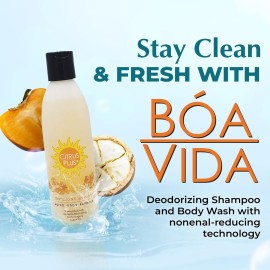 Deodorizing Citrus Plus Elder Shampoo and Body Wash by BoaVida with new leak-proof caps, Soap Made with Persimmon to Treat the Presence of Nonenal and Remove Old Person Smell, 8 oz Deodorizing Citrus Plus Elder Shampoo and Body Wash by BoaVida with new leak-proof caps, Soap Made with Persimmon to Treat the Presence of Nonenal and Remove Old Person Smell, 8 oz