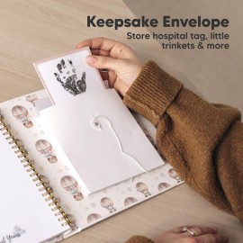 First 5 Years Baby Memory Book Girl, Boy - 90 Pages Hardcover First Year Milestone Keepsake Book, Newborn Scrapbook for New Parents, Minimalist Photo Album Journal, Gift for Baby Shower(AdventureLand) First 5 Years Baby Memory Book Girl, Boy - 90 Pages Hardcover First Year Milestone Keepsake Book, Newborn Scrapbook for New Parents, Minimalist Photo Album Journal, Gift for Baby Shower(AdventureLand)