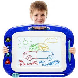 Magnetic Drawing Board,Large Doodle Board Toddler Toys for Girls Boys 3 4 5 6 7 Year Old Kids Gift Etch A Colorful Sketch Magnet Erasable Pad (Blue) Magnetic Drawing Board,Large Doodle Board Toddler Toys for Girls Boys 3 4 5 6 7 Year Old Kids Gift Etch A Colorful Sketch Magnet Erasable Pad (Blue)