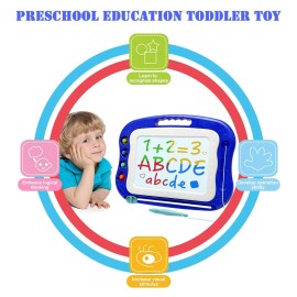 Magnetic Drawing Board,Large Doodle Board Toddler Toys for Girls Boys 3 4 5 6 7 Year Old Kids Gift Etch A Colorful Sketch Magnet Erasable Pad (Blue) Magnetic Drawing Board,Large Doodle Board Toddler Toys for Girls Boys 3 4 5 6 7 Year Old Kids Gift Etch A Colorful Sketch Magnet Erasable Pad (Blue)