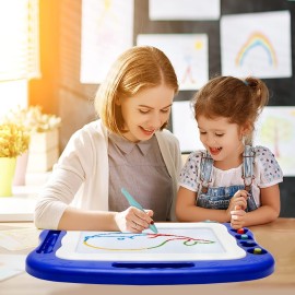 Magnetic Drawing Board,Large Doodle Board Toddler Toys for Girls Boys 3 4 5 6 7 Year Old Kids Gift Etch A Colorful Sketch Magnet Erasable Pad (Blue) Magnetic Drawing Board,Large Doodle Board Toddler Toys for Girls Boys 3 4 5 6 7 Year Old Kids Gift Etch A Colorful Sketch Magnet Erasable Pad (Blue)