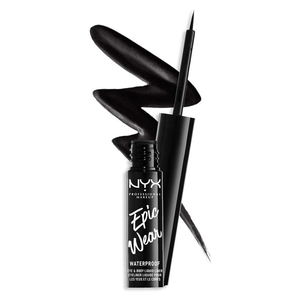 NYX PROFESSIONAL MAKEUP Epic Wear Liquid Liner, Long-Lasting Waterproof Eyeliner - Black NYX PROFESSIONAL MAKEUP Epic Wear Liquid Liner, Long-Lasting Waterproof Eyeliner - Black