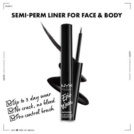 NYX PROFESSIONAL MAKEUP Epic Wear Liquid Liner, Long-Lasting Waterproof Eyeliner - Black NYX PROFESSIONAL MAKEUP Epic Wear Liquid Liner, Long-Lasting Waterproof Eyeliner - Black