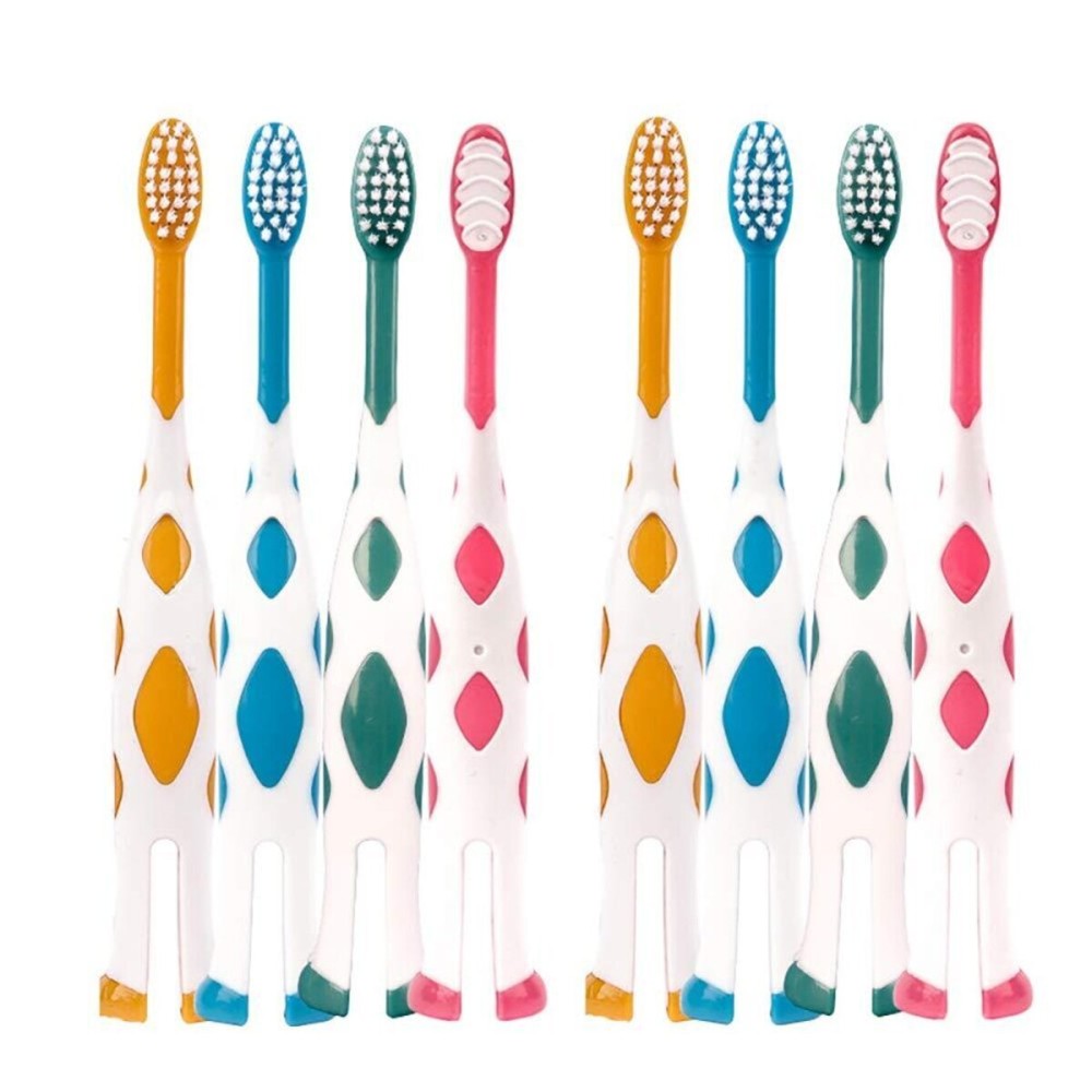newrichbee 8 Packs Kids Toothbrushes, Extra Soft Lovely Little Deer Toothbrush for Kids 2-8 Years (Pink&Orange&Blue&Green) newrichbee 8 Packs Kids Toothbrushes, Extra Soft Lovely Little Deer Toothbrush for Kids 2-8 Years (Pink&Orange&Blue&Green)