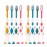 newrichbee 8 Packs Kids Toothbrushes, Extra Soft Lovely Little Deer Toothbrush for Kids 2-8 Years (Pink&Orange&Blue&Green)