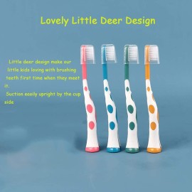 newrichbee 8 Packs Kids Toothbrushes, Extra Soft Lovely Little Deer Toothbrush for Kids 2-8 Years (Pink&Orange&Blue&Green) newrichbee 8 Packs Kids Toothbrushes, Extra Soft Lovely Little Deer Toothbrush for Kids 2-8 Years (Pink&Orange&Blue&Green)