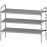 Simple Houseware 3-Tier Shoe Rack Storage Organizer, Grey - Space-Saving Shoe Shelf, Holds 9-16 Pairs, Sturdy Metal Frame, Easy Assembly - Closet, Entryway, Bedroom Shoe Storage Solution